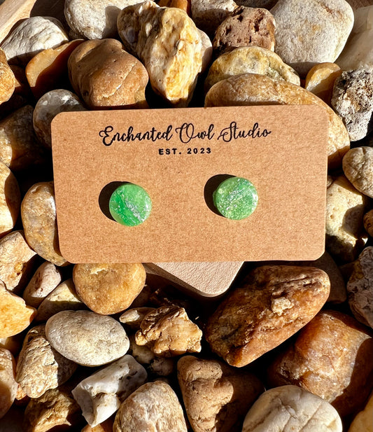 Shamrock Green Studs